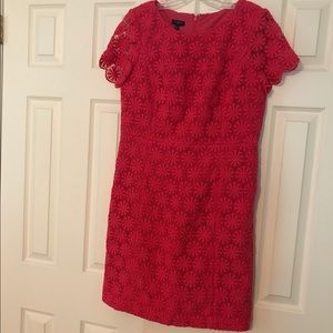 Pink Crocheted Lace Dress